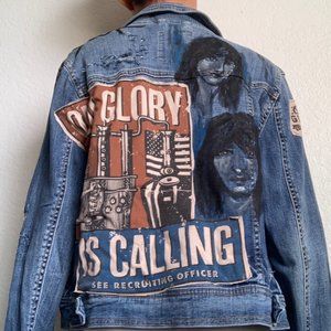 Custom Painted Denim Jacket